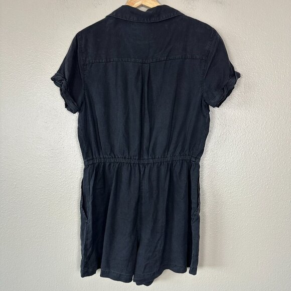 Abercrombie & Fitch Shortall Jumpsuit Black Women's Medium - Picture 4 of 5